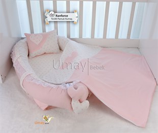 Umay BebekPembe Babynest Bebek Yatağı ve Polar Battaniyesi
